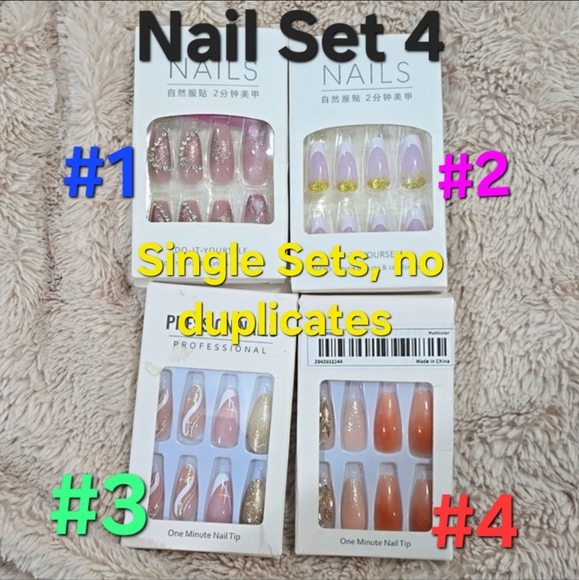 MEDIUM Length Press on Nails-3 for $10 Mix and match-See Description - Picture 5 of 8